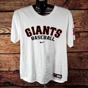 Nike Team San Francisco Giants Baseball T-Shirt White Size Large MLB